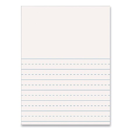 Pacon Multi-Program Picture Story Paper, 30 lb, 1" Short Rule, Two-Sided, 9 x 12,500PK 3144